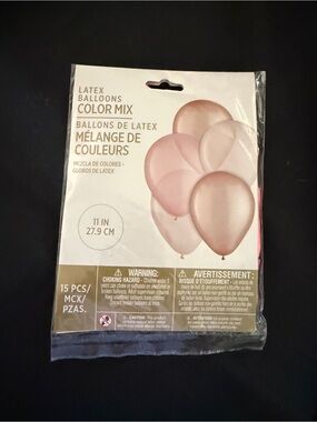 Amscan 11” Pink Latex Balloon Mix